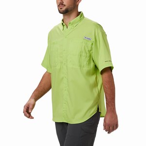 Columbia PFG Tamiami™ II Shortärmad Skjorta Herr Gröna (KJFMG2376)